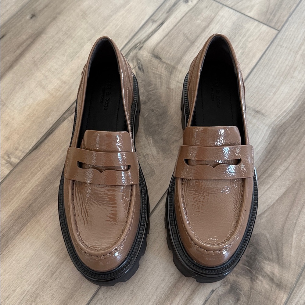 rag & bone Quinn Platform Penny Chunky Loafers Size 38.5 (US 8.5)